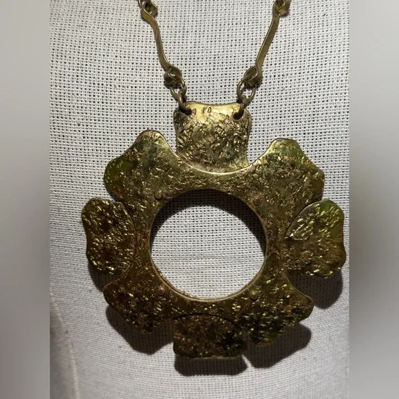 SOLD Vintage Mid Century Modernist JB Pericles of Haiti Brass-Chenet D'Haiti era - Picture 8 of 10